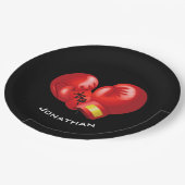 Assiettes En Carton Gants de boxe Conception Papier Plaque (Angle)