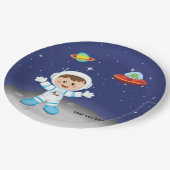 Assiettes En Carton garçon astronaute (Angle)