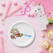 Assiettes En Carton Garçon avec pistolet à eau Été Amusement (Fête)