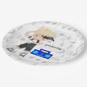 Assiettes En Carton garçon Hip hop (Angle)