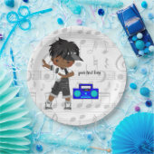 Assiettes En Carton garçon Hip hop (Fête)