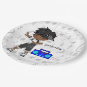 Assiettes En Carton garçon Hip hop (Angle)