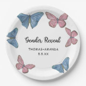 Assiettes En Carton Garçon ou fille. Détection du genre (Devant)