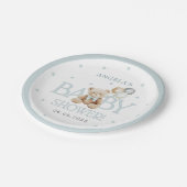 Assiettes En Carton Garçon Teddy Ours Nous Pouvons Attendre Baby showe (Angle)