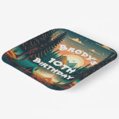 Assiettes En Carton Garçons Camping Aventure Anniversaire Plaque Papie (Angulaire)