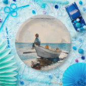 Assiettes En Carton Garçons Dans Un Dory (1880) Par Winslow Homer (Fête)