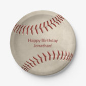 Assiettes En Carton garçons filles de baseball sofeball party (Devant)