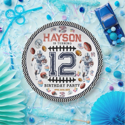 Assiettes En Carton Garçons Football Sports Anniversaire (Fête)
