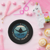 Assiettes En Carton Garçons Gymnastique Caractère Force Discipline (Fête)