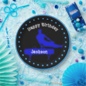 Assiettes En Carton Garçons Gymnastique Plaques papier fête d'annivers (Fête)