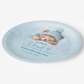 Assiettes En Carton Garçons Ours Nuage Nuage Neuf 9 Baby showers (Angle)