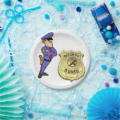 Assiettes En Carton Garde de sécurité des plaques de papier (Fête)