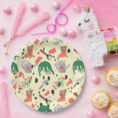 Assiettes En Carton Garden Party Terrazzo (Fête)