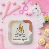 Assiettes En Carton Garder l'étincelle (Fête)