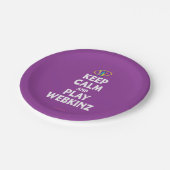 Assiettes En Carton Gardez le calme et le jeu Webkinz (Angle)