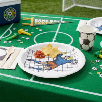 Gardien de but de football en plongeon