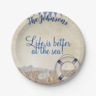 Assiettes En Carton Gareautrain sur le sable