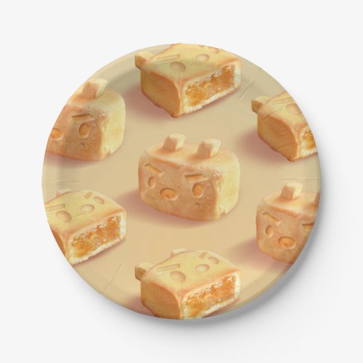 Assiettes En Carton Gâteau à l'ananas (Devant)