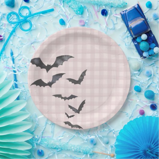Assiettes En Carton Gâteau d'anniversaire fantôme Little Boo pastel ro (Fête)