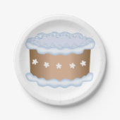 Assiettes En Carton Gâteau décoré (Devant)