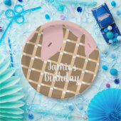 Assiettes En Carton Gâteau glacé Frosting Gâteau Anniversaire gaufre r (Fête)