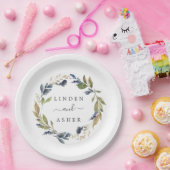 Assiettes En Carton Gâteau Mariage de verdure d'automne (Fête)