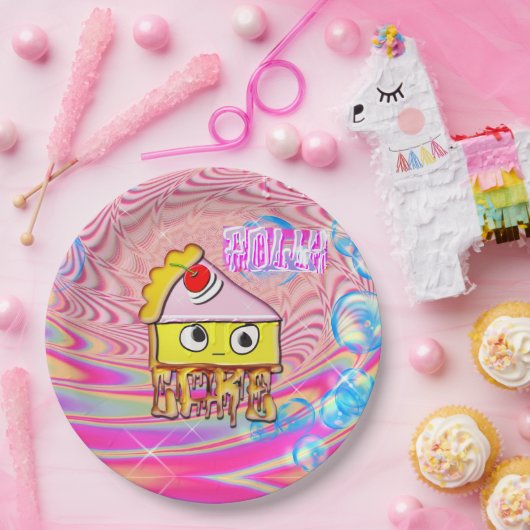 Assiettes En Carton Gâteau Polly - Tortina - (Fête)