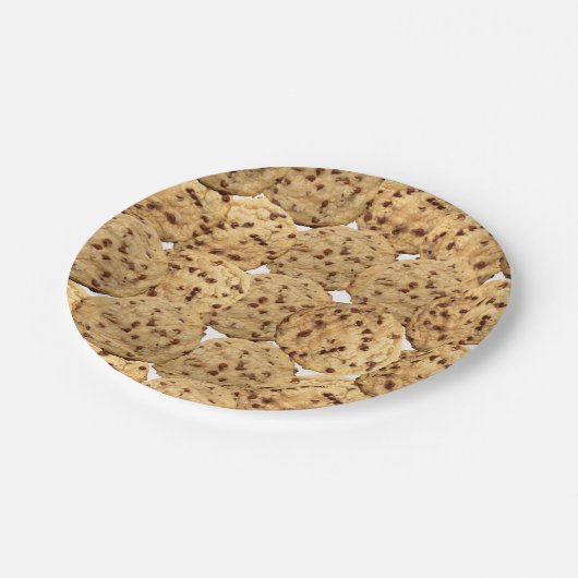 Assiettes En Carton Gâteaux aux pépites de chocolat faits maison (Angle)