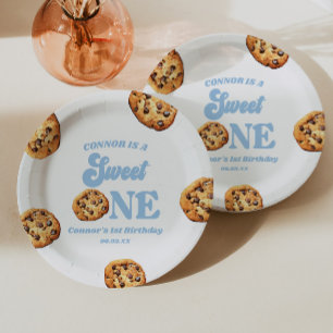 Assiettes En Carton Gâteaux et Lait pour le 1er Anniversaire de Sweet 