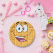 Assiettes En Carton Gaufre heureuse (Fête)