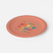 Assiettes En Carton Gay Christmas Funny LGBT Happy Holigays Rainbow (Angle)