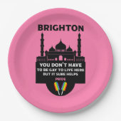 Assiettes En Carton Gay pride Brighton (Devant)