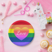 Assiettes En Carton Gay pride LGBTQ Rainbow Pride Party (Fête)