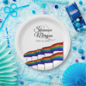 Assiettes En Carton Gay pride Rainbow Flags Mariage Plaques papier (Fête)
