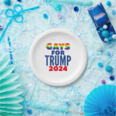 Assiettes En Carton Gays Pour L'Élection De Trump En 2024 (Fête)