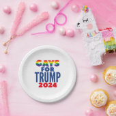 Assiettes En Carton Gays Pour L'Élection De Trump En 2024 (Fête)