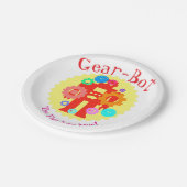 Assiettes En Carton Gear Robot (Angle)