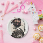 Assiettes En Carton Geisha japonaise (Fête)