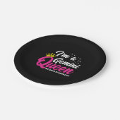 Assiettes En Carton Gemini Anniversaire Reine Astrologie Zodiac Mai Ju (Angle)