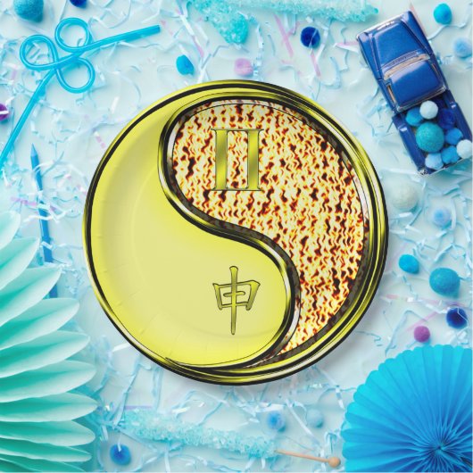 Assiettes En Carton Gemini & Fire Monkey (Fête)