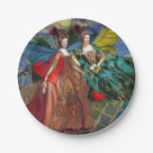 Assiettes En Carton Gemini gothique classique femme papillon Whimsical (Devant)