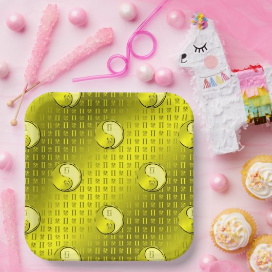 Assiettes En Carton Gemini the Twins (Fête)