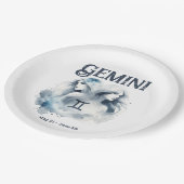 Assiettes En Carton Gemini Twins Zodiac Thème Anniversaire Fête (Angle)