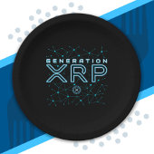 Assiettes En Carton Génération de crypto-monnaie XRP Crypto Blockchain