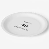Assiettes En Carton Generic Making 40 Great Again Birthday Party (Angle)