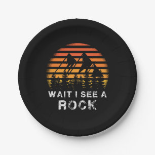 Assiettes En Carton Géologie - Attends De Voir Un Rocher