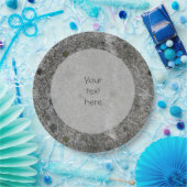 Assiettes En Carton Géologie Granit gris avec mousse Détails n'importe (Fête)