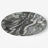 Assiettes En Carton Géologie Grey Rock Décor Feline Motif Melami (Angle)