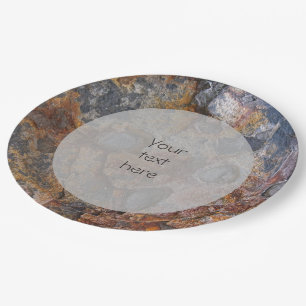 Assiettes En Carton Géologie Surface de roche sédimentaire n'importe