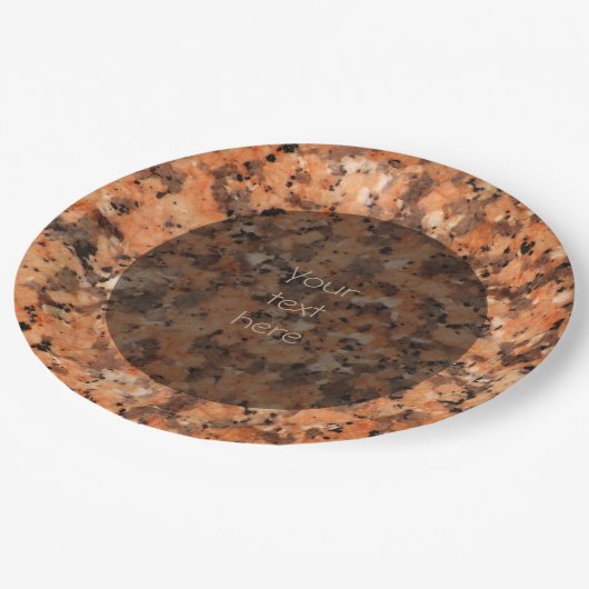 Assiettes En Carton Géologie tachetée Texture de pierre Surface n'impo (Angle)